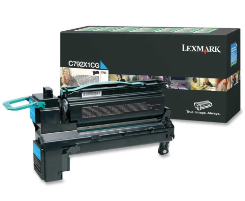 Lexmark C792X1CG - Ekstra Yüksek Kapasiteli Mavi Toner